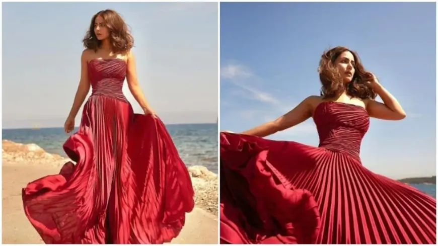 Cannes 2023: Hina Khan, in a red gown, looks just too stunning