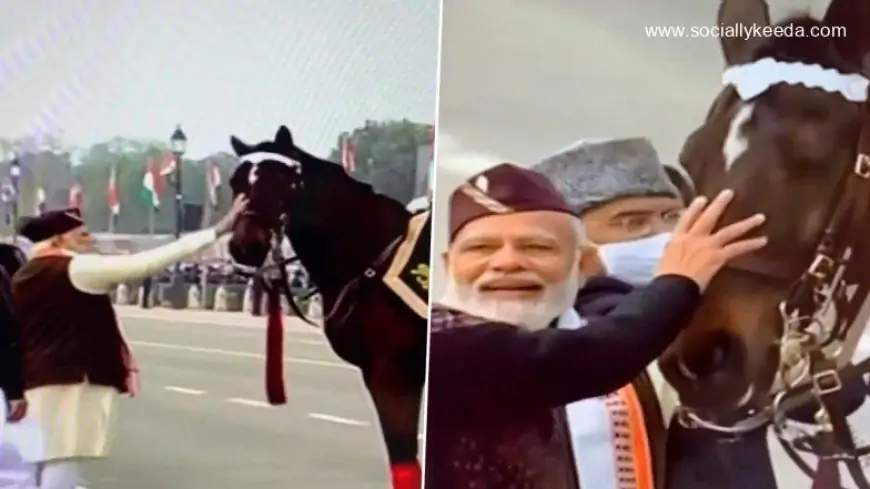 Republic Day 2023: Virat Retires From President’s Bodyguard Steed; President Ram Nath Kovind, PM Narendra Modi And Rajnath Singh Bid Farewell To Bodyguard Troop Horse (Watch Video)