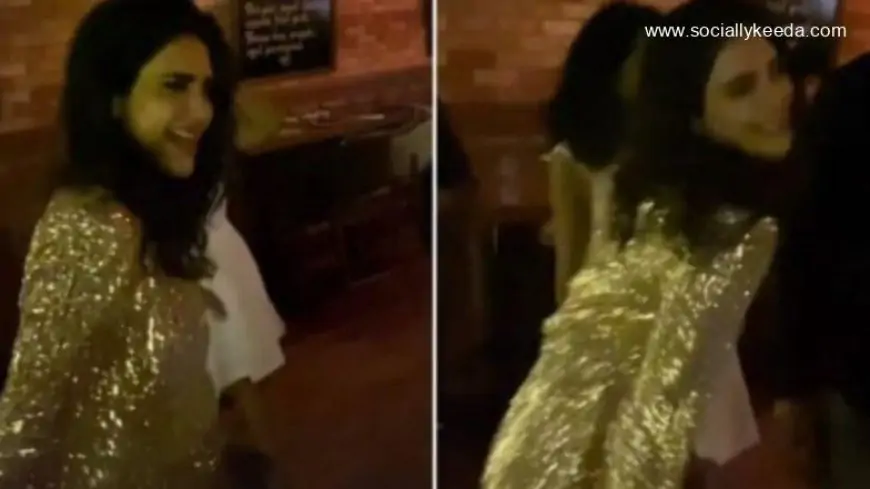 Karishma Tanna Dances in a Shimmery Outfit to Samantha Ruth Prabhu’s ‘Oo Antava’ at Her Wedding Reception; Video Goes Viral