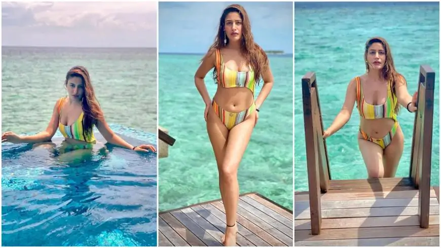 Surbhi Chandna raises the temperature in a chic blue bikini, see pictures