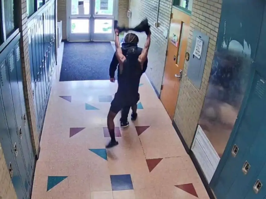 [WATCH VIDEO] Michigan Middle School Coach Allegedly Choked Student With Shirt, Action Caught On Surveillance CCTV