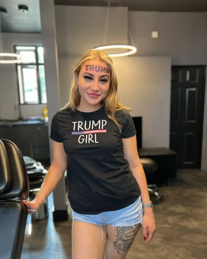 Influencer Rain Monroe Will get ‘Trump’ Tattooed