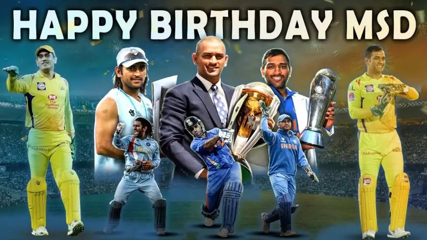 Happy Birthday MS Dhoni Wishes, Quotes,  Video, Poster, Messages, and WhatsApp Status Video Download