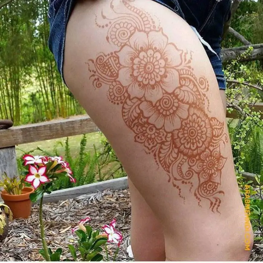 Suhagrat Bridal Mehndi: Thighs, Private Part, and Body Mehndi Ideas