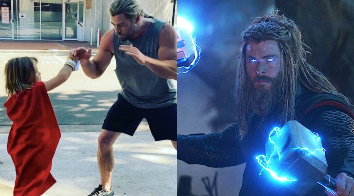 Chris Hemsworth fights mini Thor on Love and Thunder sets, calls him ...