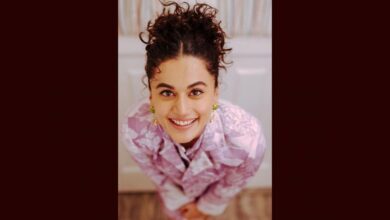 Taapsee Pannu Is Gleaming With Joy As She Poses in a Pretty Lavender Dress (View Pic)