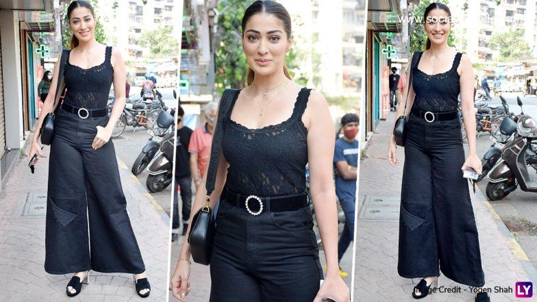 Raai Laxmi Looks Chic In An All-Black Outfit! Check Out The Actress’ Glamorous Avatar (View Pics)