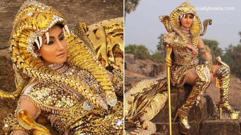 Mrs World 2022: Here's How India's Navdeep Kaur Stole the Show With Her 'Kundalini Chakra' Outfit (View Pics)