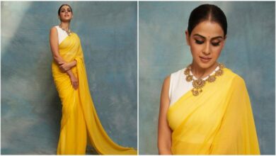 Genelia Deshmukh Looks Like a Ray of Sunshine In Her Simple But Tasteful Yellow Saree (View Pics)