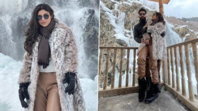 Newlyweds Mouni Roy and Suraj Nambiar Honeymoon in the Snowy Locales of Kashmir (View Pics)