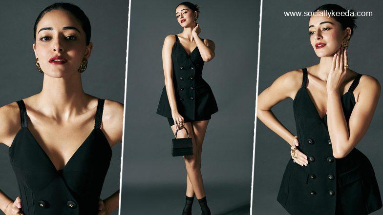 Ananya Panday Picks a Chic Little Black Dress From Dolce & Gabbana For Her Recent Outing and It’s Simply Gorg! (View Pics)