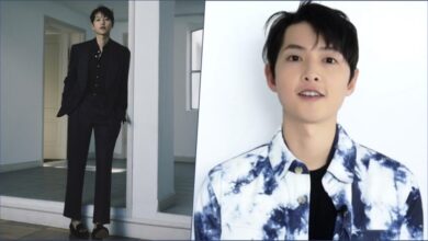 Song Joong-ki's Dapper All-Black Suit and Cool Tie-Dye Shirt Looks Worthy of a *Chef’s Kiss*